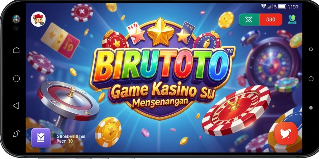 Screenshot gameplay BIRUTOTO yang menampilkan suasana kasino yang menarik.
