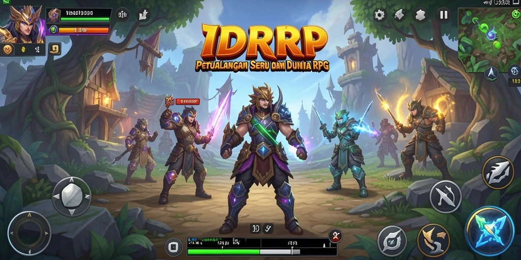 Screenshot dari gameplay <strong>IDRRP</strong> menampilkan pertarungan antarakerta yang epik.