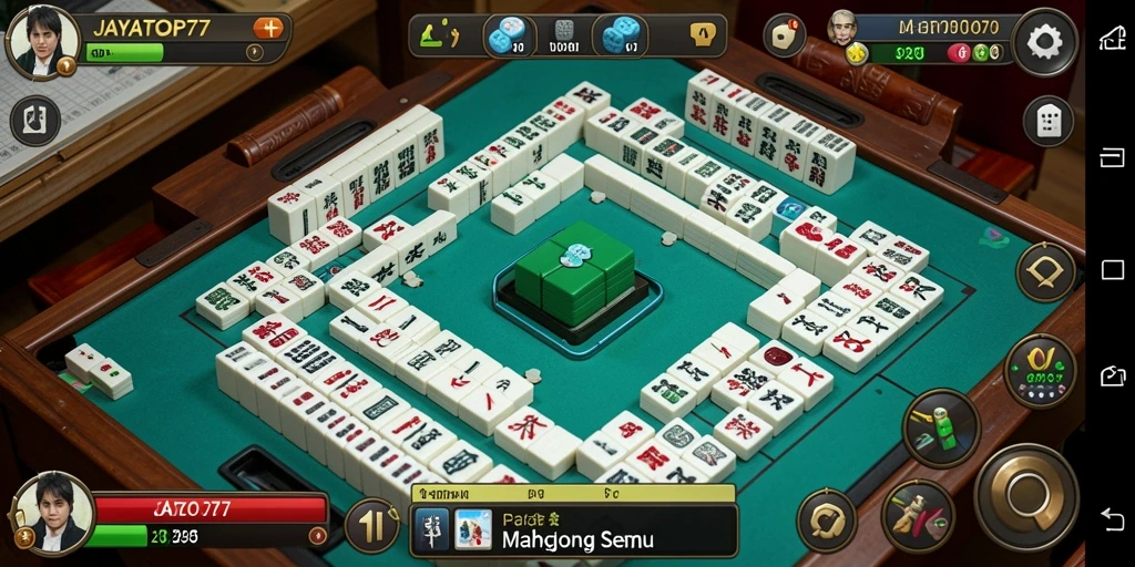 Tampilan permainan Mahjong yang mendebarkan di JAYATOP77.