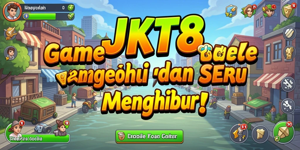 Tampilan gameplay JKT8 yang menarik dan sederhana.