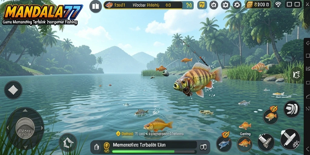 Tangkapan ikan yang menarik dalam gameplay MANDALA77.