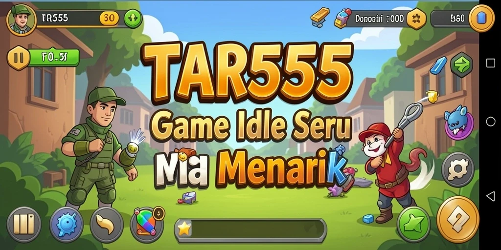 Tangkapan layar menunjukkan gameplay yang menarik dan interaktif di TAR555.